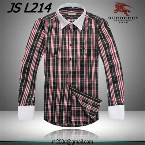 chemise imitation burberry homme pas cher